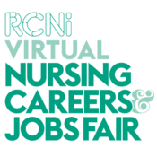 Rcni virtual nursing careers and jobs fair logo