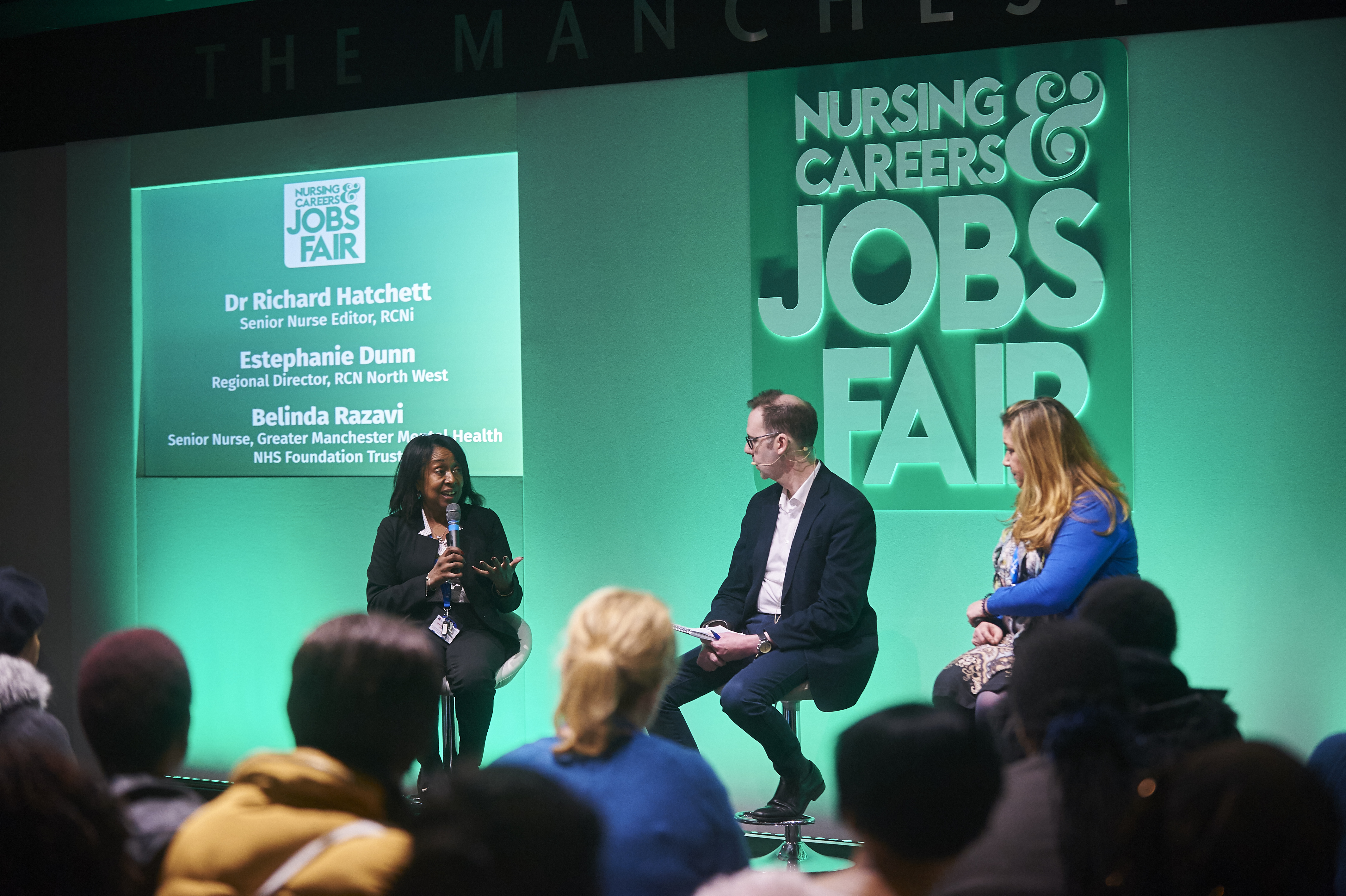 Panel talk at RCNi nursing careers and jobs fair Leicester